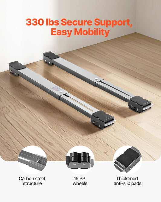 Heavy Duty Appliance Rollers, 330 lbs Load Capacity, Furniture Dolly Mobile Roller with Adjustable Base for V952-JJBYTCTXG1639MMS5V0