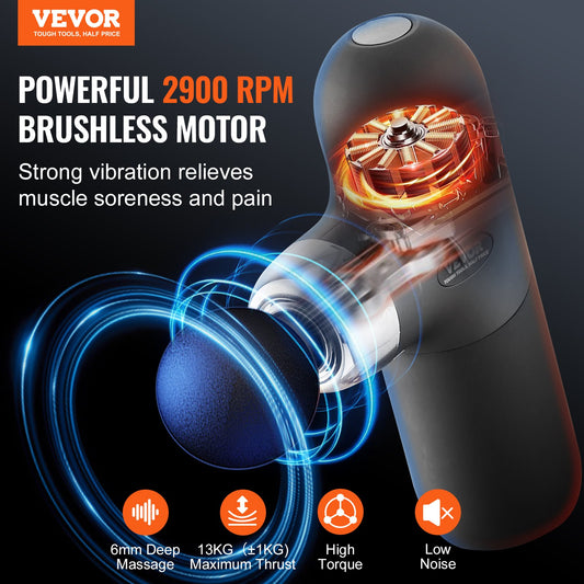 Massage Gun Deep Tissue, Percussion Muscle Massager for Athletes - with 4 Speed Levels & 4 Massage Heads, V952-JMQ3000RPMMN4DPXMV9