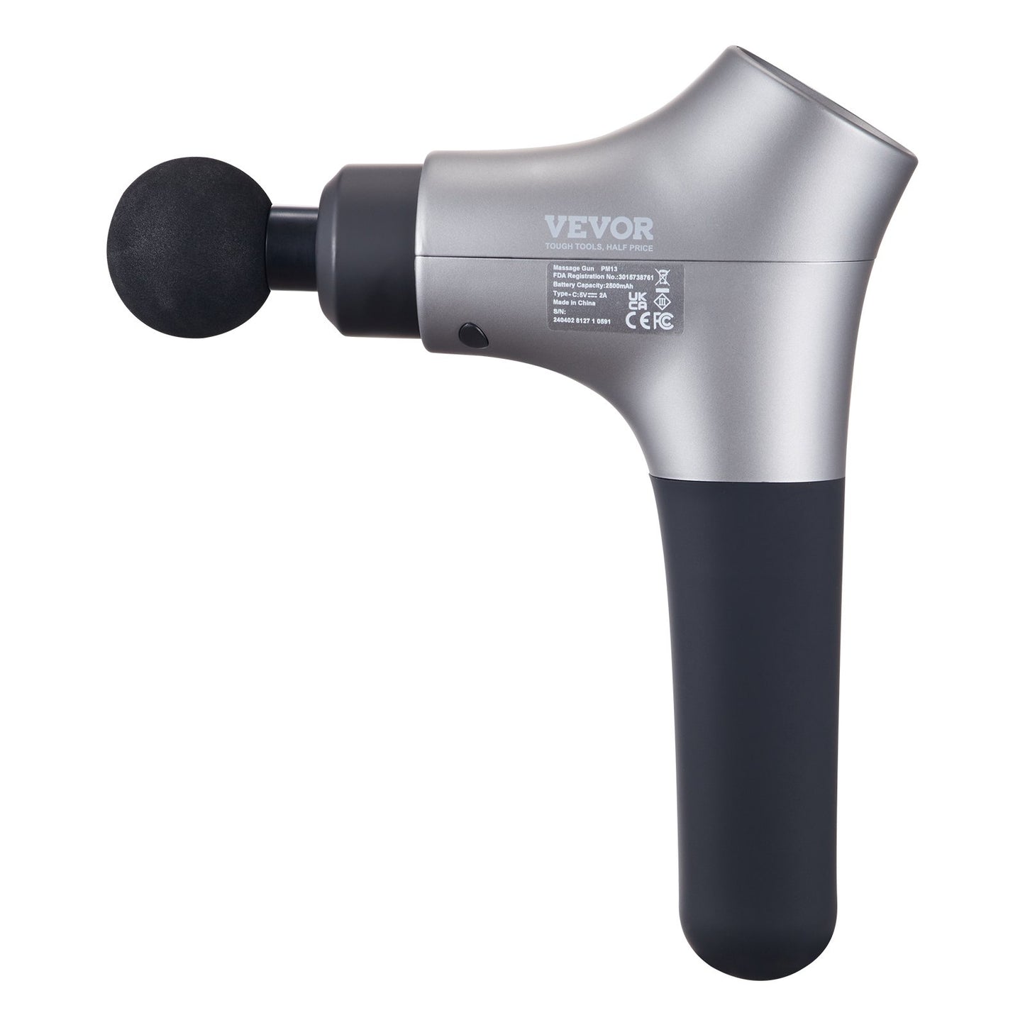 Massage Gun Deep Tissue, Percussion Muscle Massager for Athletes - with 6 Speed Levels & 4 Massage Heads, 12V V952-JMQ3200RPMXX3S7QDV9