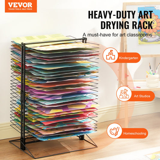 Art Drying Rack 50 Removable Shelves Painting Drying Rack for Classroom V952-JSYSGZJHSTGL8R5FMV0