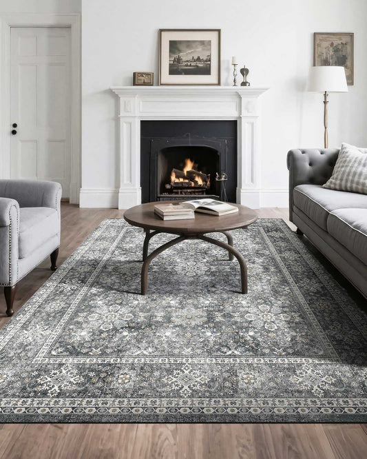 Area Rug, 2438.4x3048 mm Large Washable Rug, Non-Slip Tear-Resistant Soft Carpet, Pet & Child Friendly V952-JXDDT8X10FTF8FJJV001V0