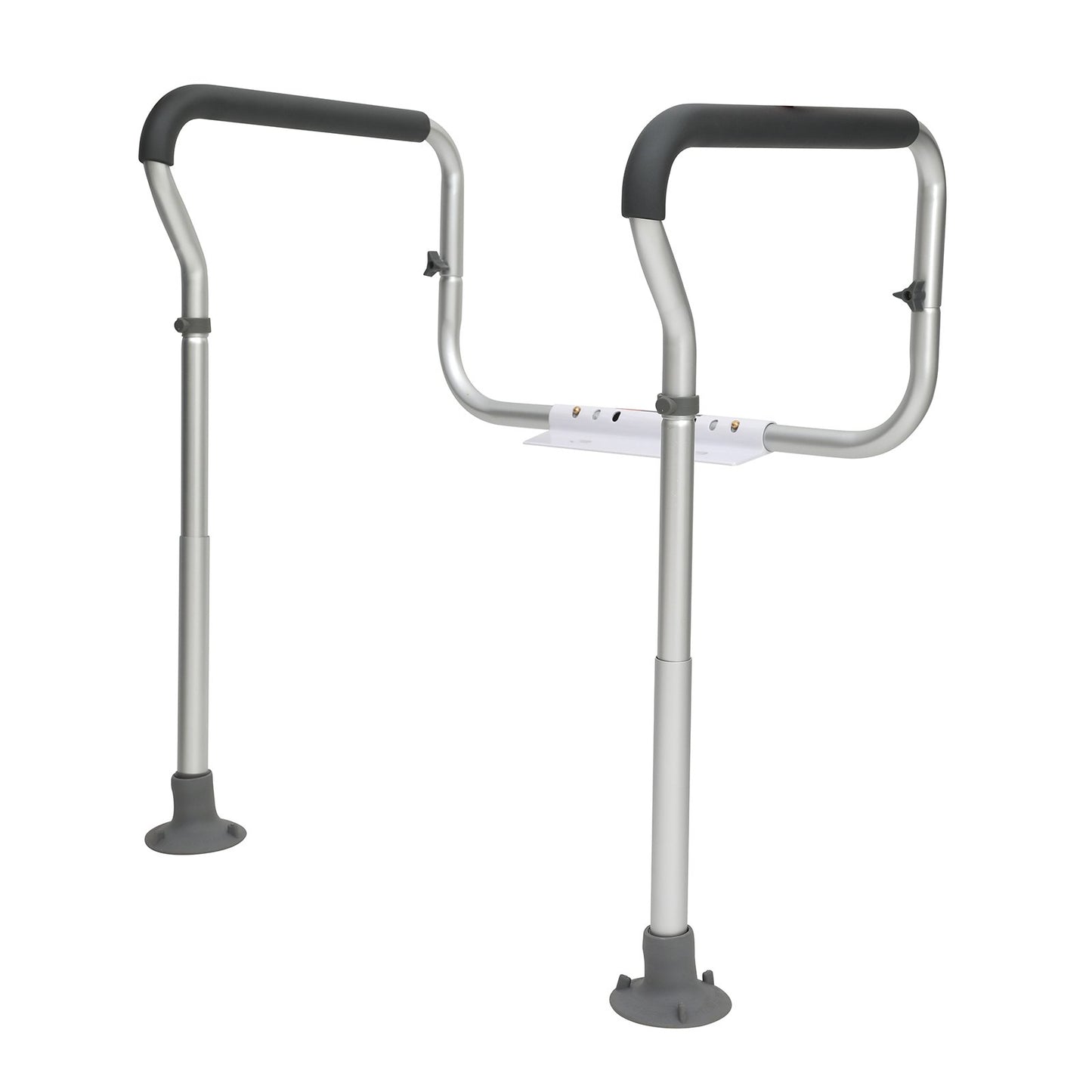 Toilet Safety Rail, Bathroom Toilet Seat Frame, Adjustable Width & Height Fit Most Toilets, Supports 136 kg, V952-LJLDSAQLG300LXDX1V0