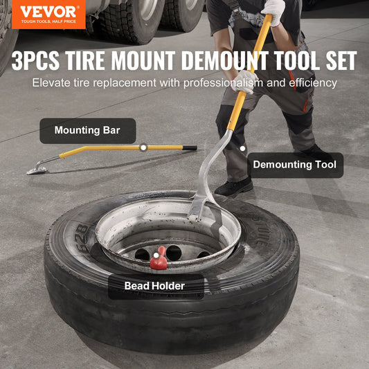Tire Mount Demount Tool, 571- 622 mm Manual Steel Tire Changer Mount Demount Removal Tool, with Extra Bead V952-LTCZJHSPSL7IJPEMDV0