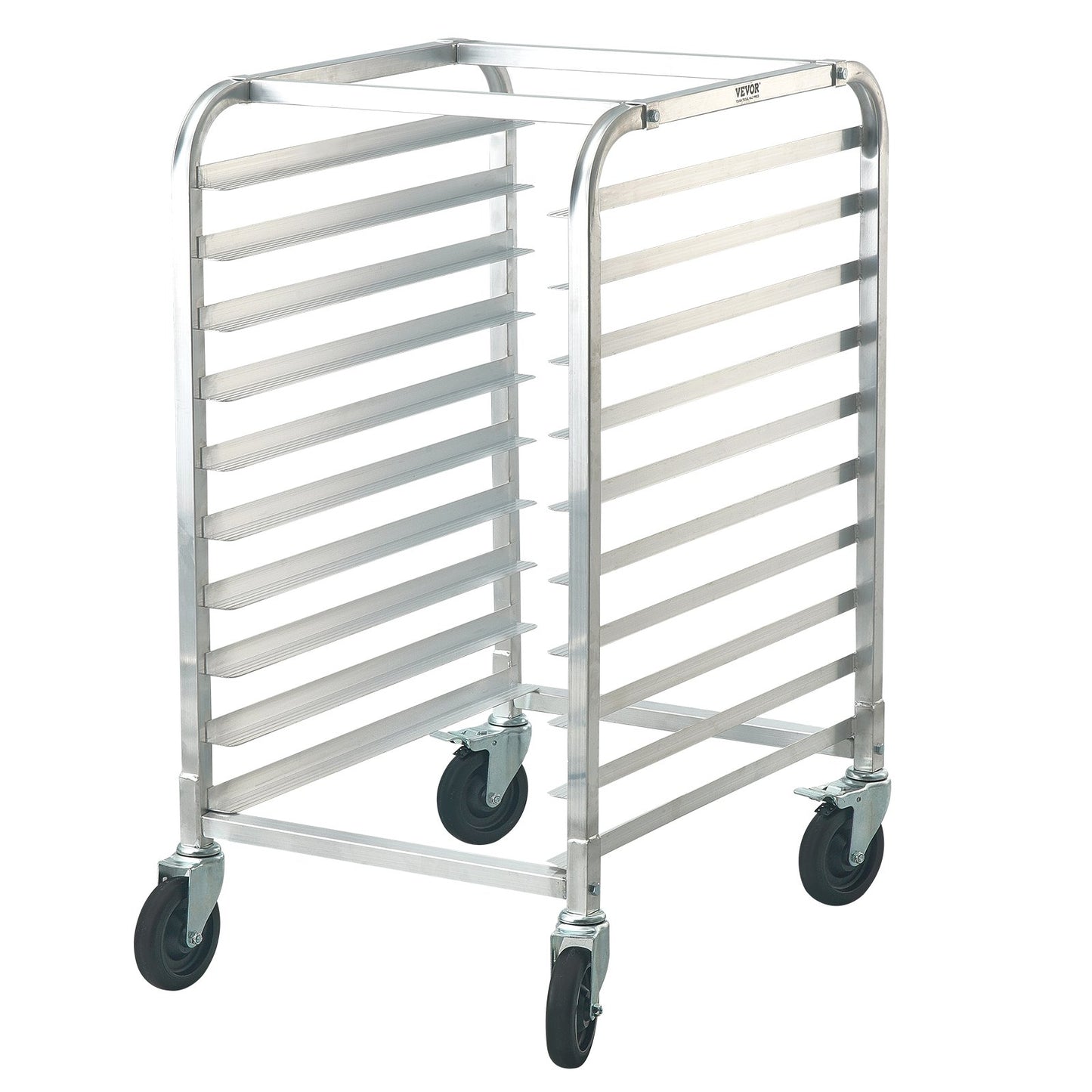 Bun Pan Rack, 10-Tier Commercial Bakery Racks with Brake Wheels, Aluminum Racking Trolley Storage for Half & V952-MBPJLZCCHC1058T4RV0