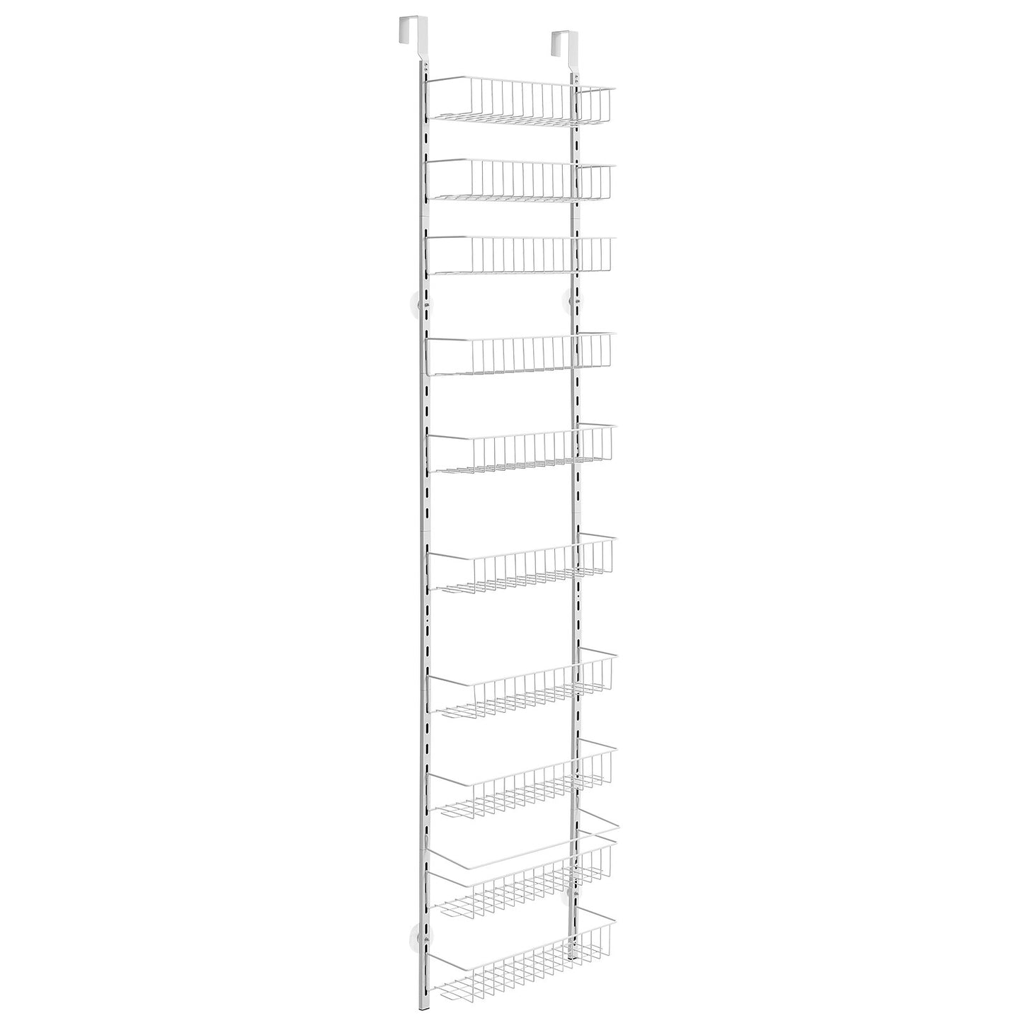 10-Tier Over the Door Pantry Organizer Hanging Storage Rack Adjustable V952-MGCCJ10CBS0009SB7V0