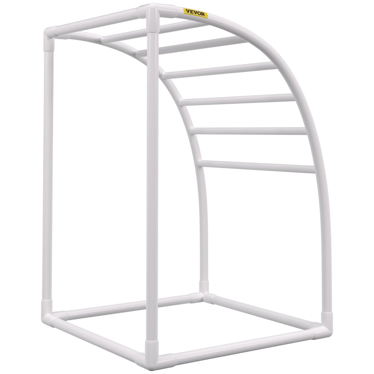 Outdoor Towel Rack Pool Towel Rack 7 Bar Curved White Freestanding Patio V952-MJJBSSXGBDDW79AY5V0