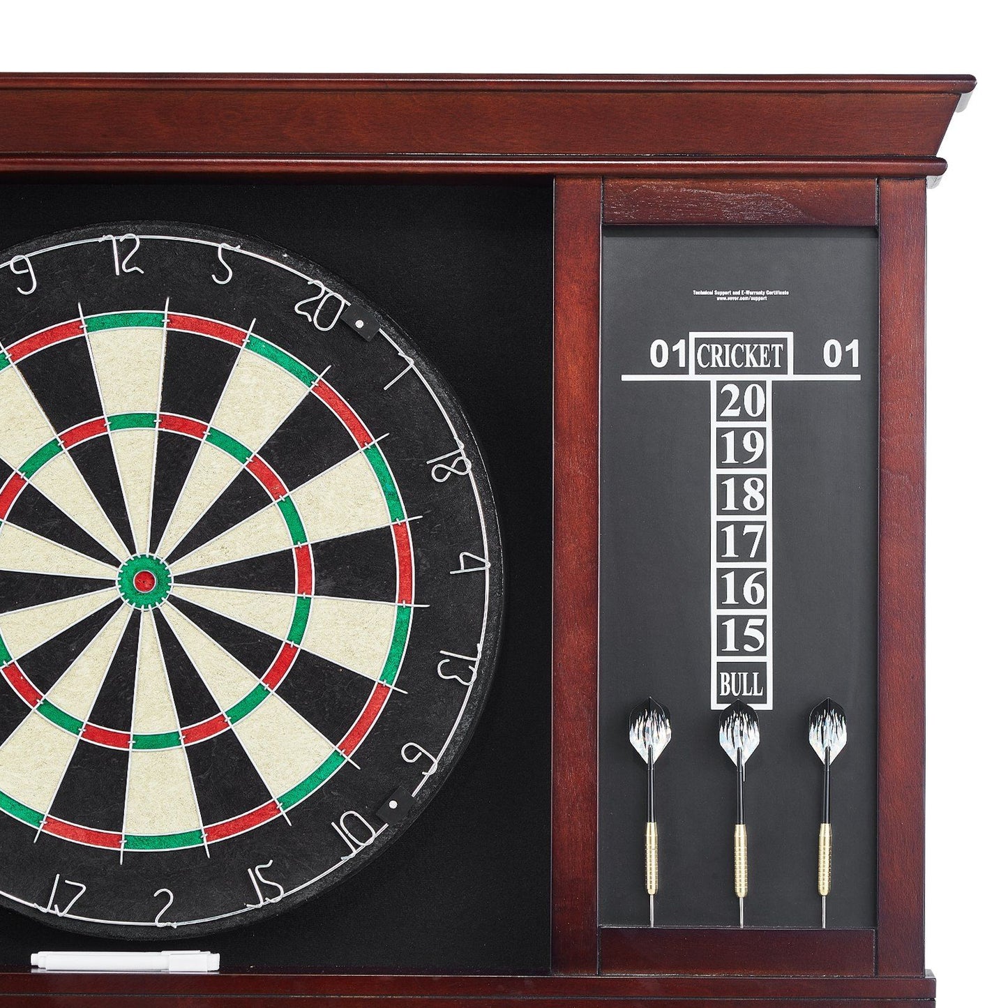 Dartboard and Cabinet Set, Ready-to-Play Bundle Official Size Dartboard Cabinet Set, Steel Tip Dart Cabinet, V952-MJTZZXBFHJK0P1LMJV0