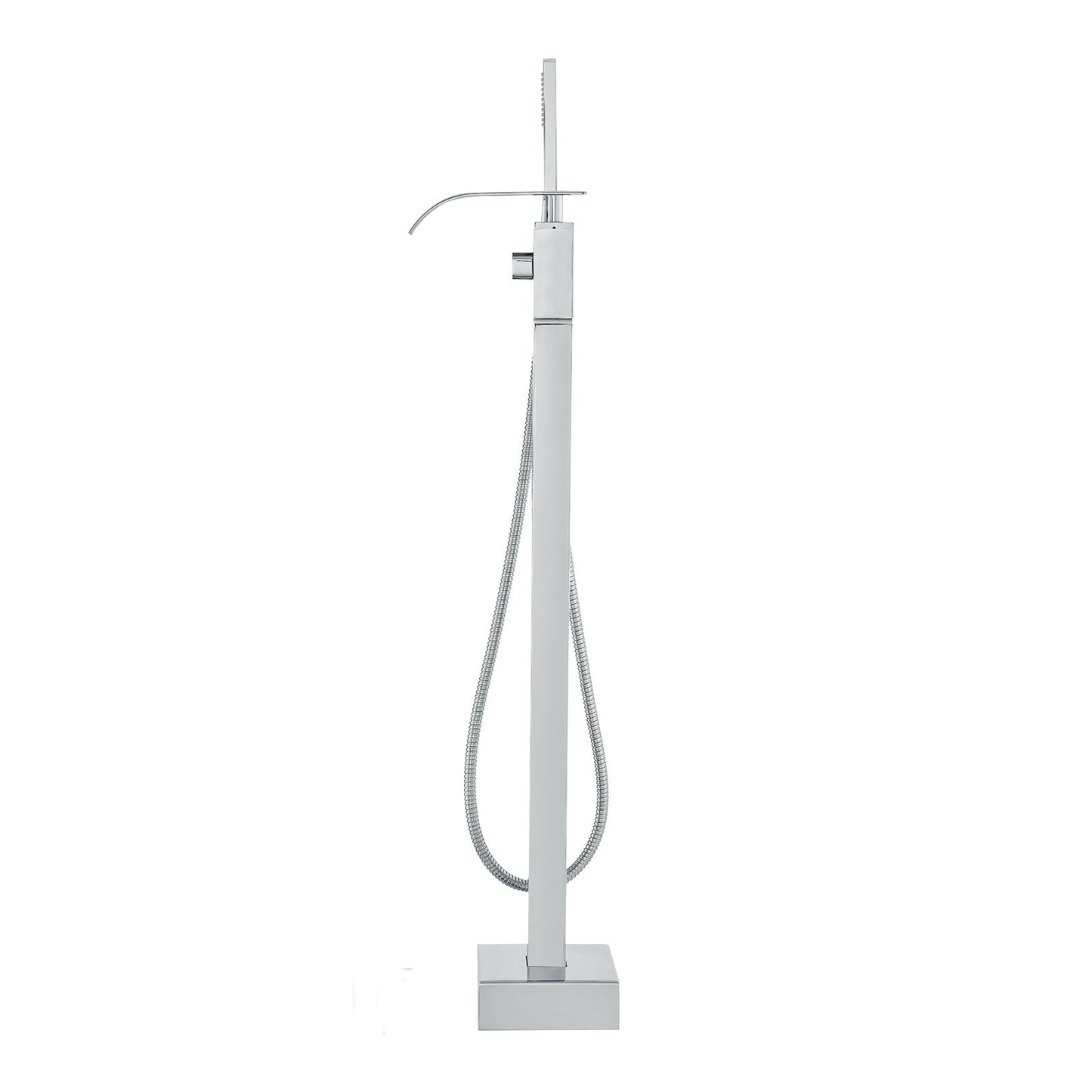 Freestanding Bathtub Faucet, Floor Mount, Freestanding Tub Filler, Shower Mixer Taps, Two Water Modes, 360 V952-PBKSLTPGGSFXY1TTZV0