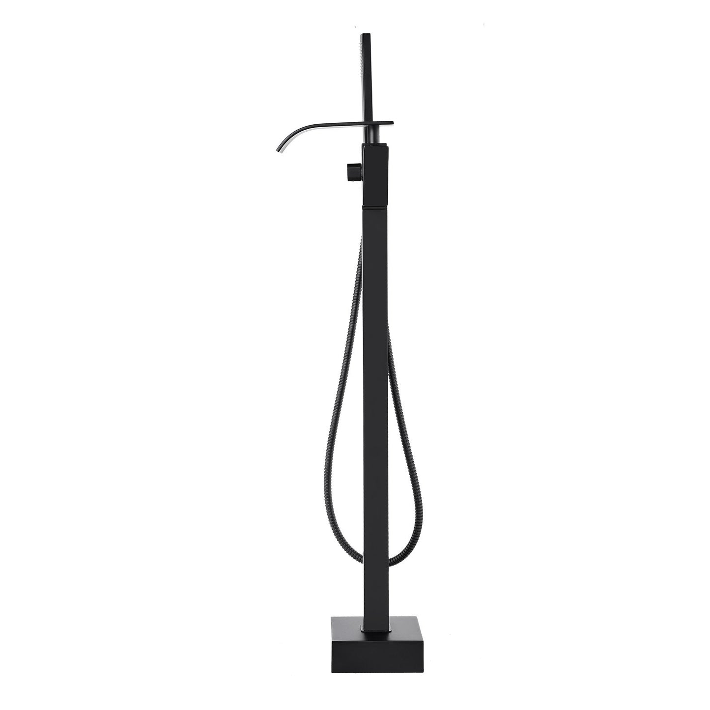 Freestanding Bathtub Faucet, Floor Mount, Freestanding Tub Filler, Shower Mixer Taps, Two Water Modes, 360 V952-PBKSLTSFXYGHC2R75V0