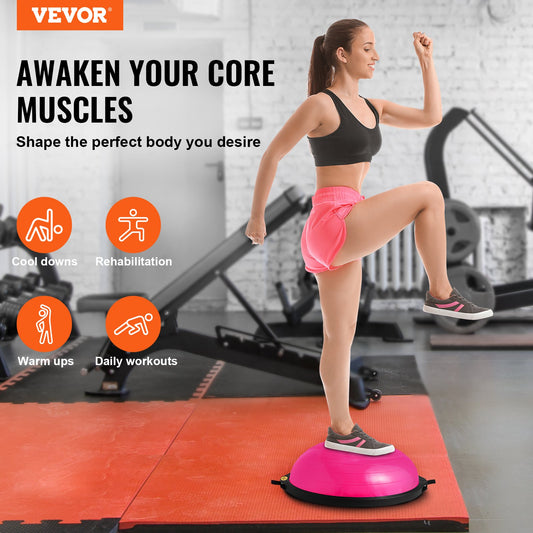 Half Exercise Ball Trainer, 26 inch Balance Ball Trainer, 1500lbs Capacity Stability Ball, Yoga Ball with V952-PHXLQ64CMBWFPSA6CV0