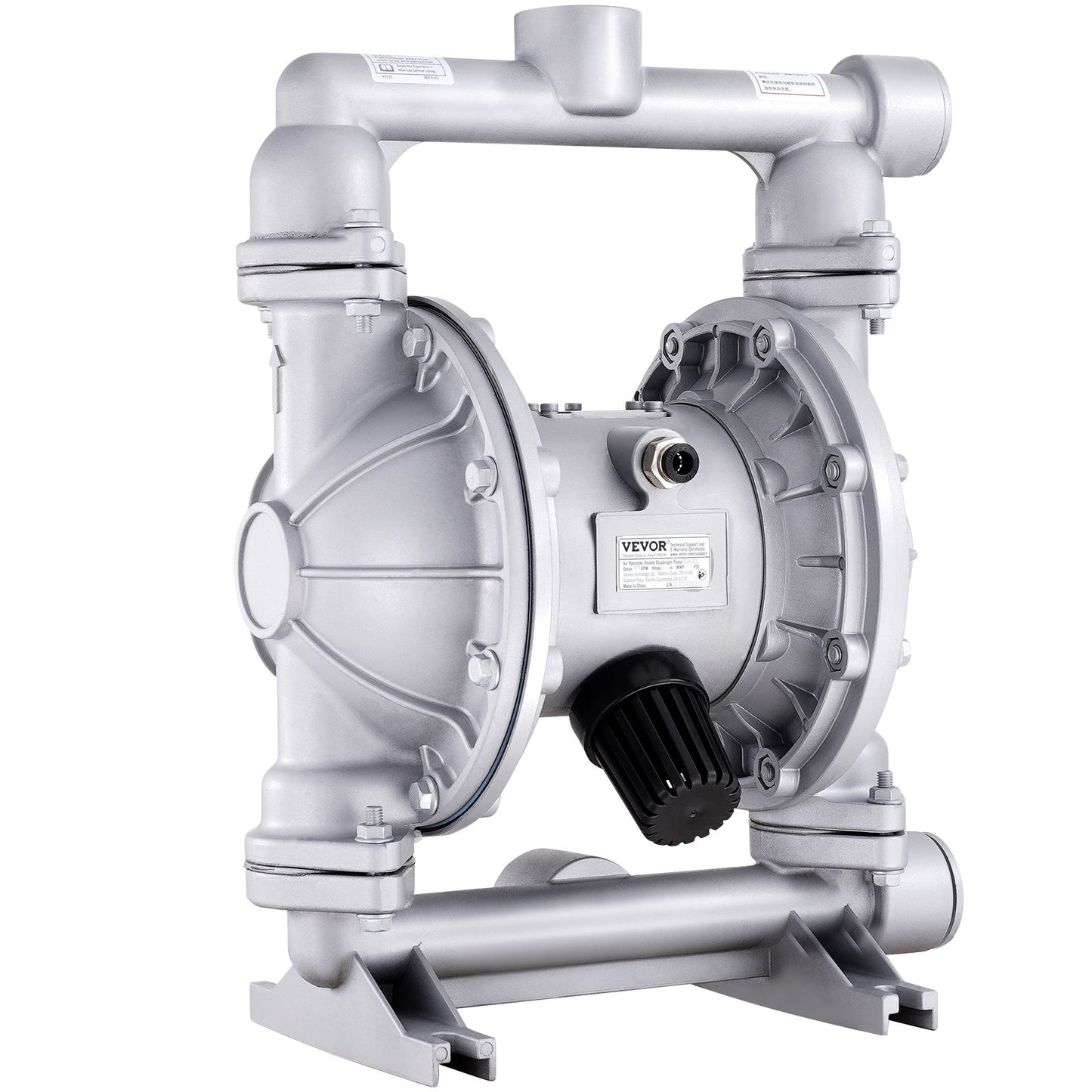 Air Operated Double Diaphragm Pump, 44GPM, Max 115PSI Air Waste Oil Pneumatic Transfer Pump with 2 Extra V952-QDSQGMBLHJ15NT76JV0