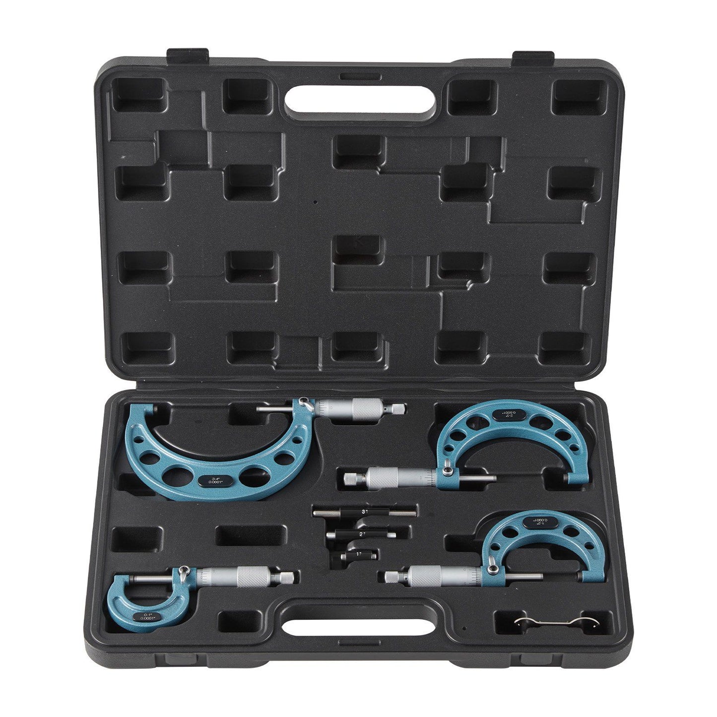 4 PCS Micrometer Set, 0-1/1-2/2-3/3-4 in Machinist Outside Micrometer, Ultra-Precision Accuracy, Professional V952-QFCTZWJQFC04NF184001V0