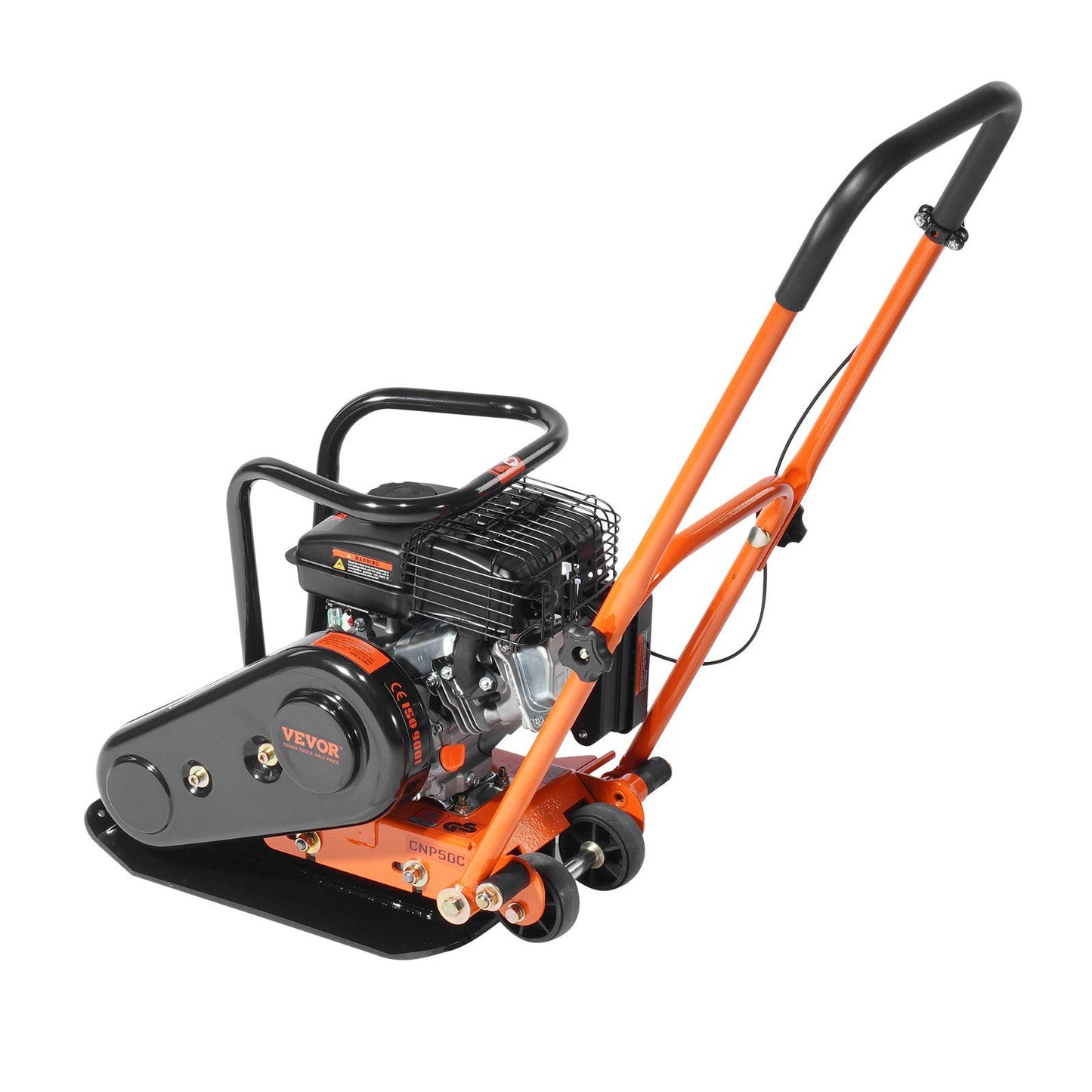 Plate Compactor, 2.8 HP 78.5CC Gas Engine 5,250 VPM, 870 kg Force Vibratory Compaction Tamper with 18.7 x V952-RYPBYS22128HP0NROV0