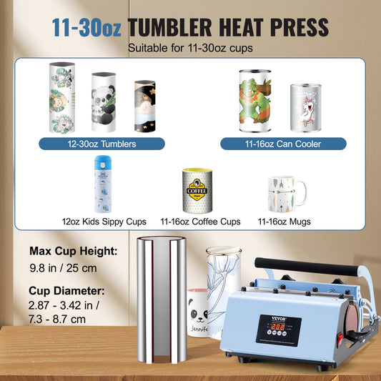 Tumbler Heat Press Machine 11-30oz Mug Press Sublimation Tumblers Blue V952-SDKKBJAYAJXSOV6POV3