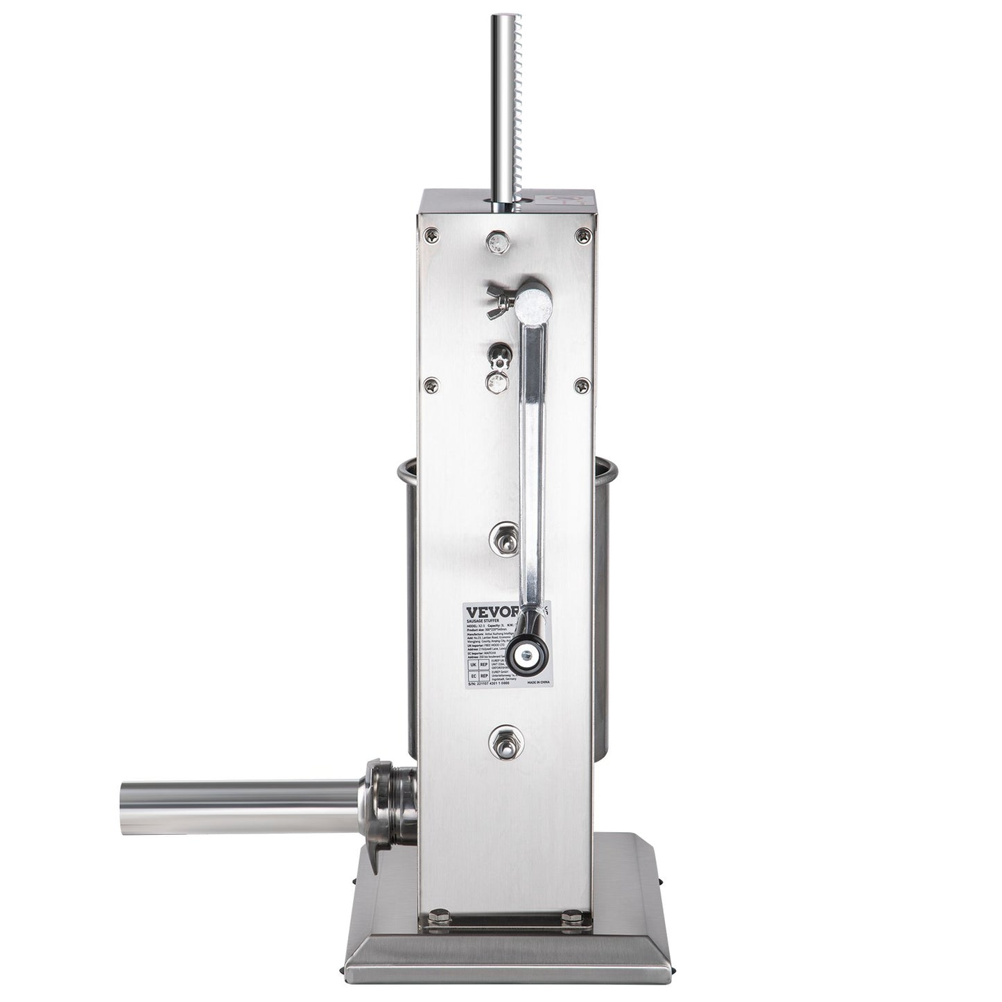 Sausage Stuffer 5LBS/3L Capacity Homemade Sausage Maker Stainless Steel V952-SDLSBXGGCJ3L2X1I2V0