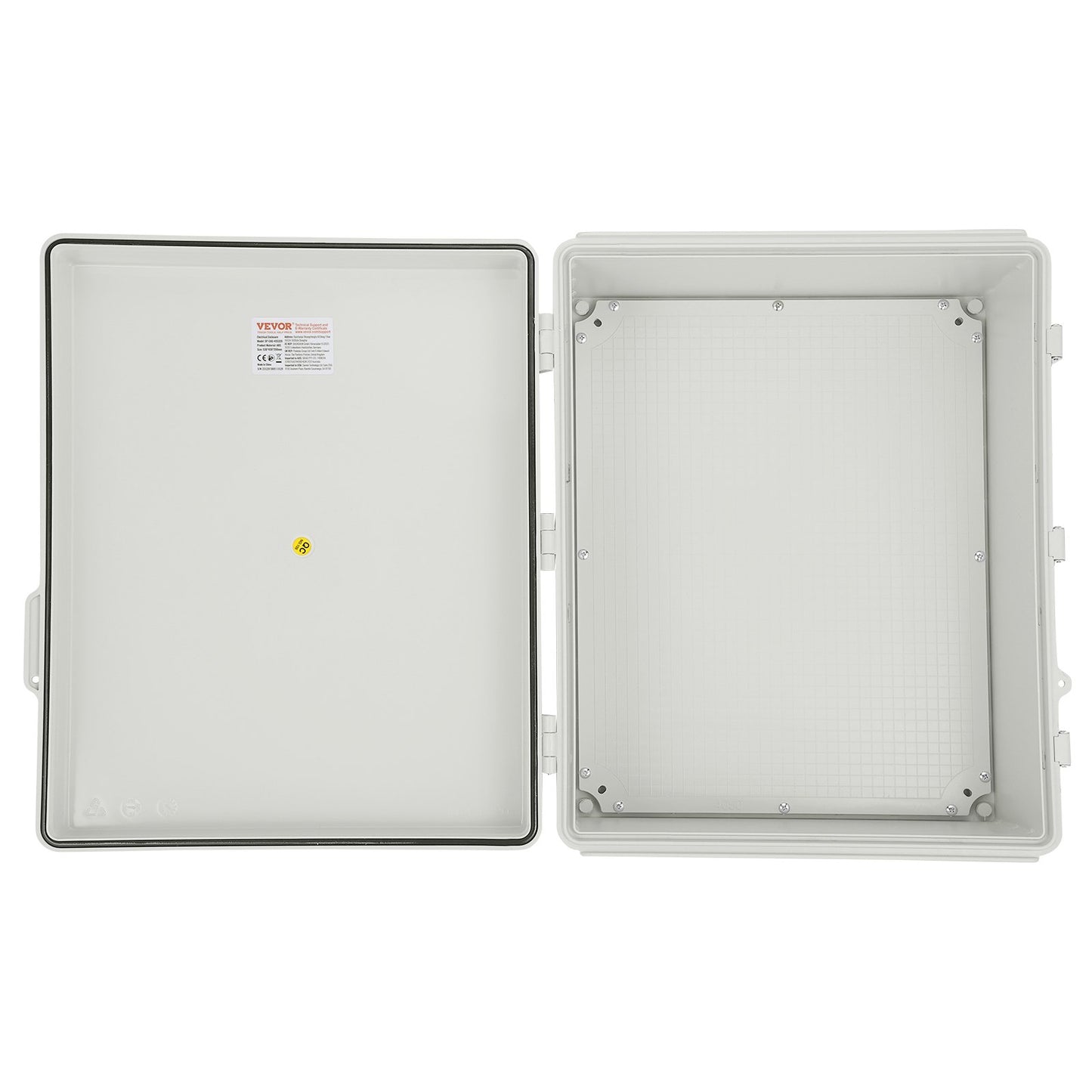 Outdoor Electrical Junction Box, 530 x 430 x 200 mm, ABS Plastic Electrical Enclosure Box with Hinged Cover V952-SLJXHABS20X11PW8VV0