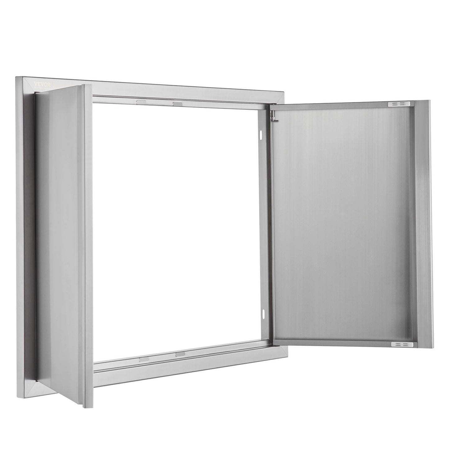 BBQ Access Door, 787x609 mm Double Outdoor Kitchen Door, Stainless Steel Flush Mount Door, Wall Vertical Door V952-SMABSCJMYS31WSG92V0