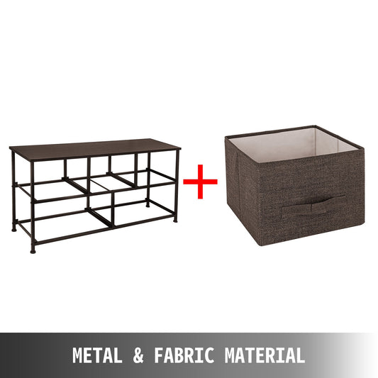 Dresser Storage Tower with 5 Fabric Drawer Steel Frame Storage Cabinet Bin Storage Organizer Unit Fabric Cube V952-SNGECKFS000000001V0