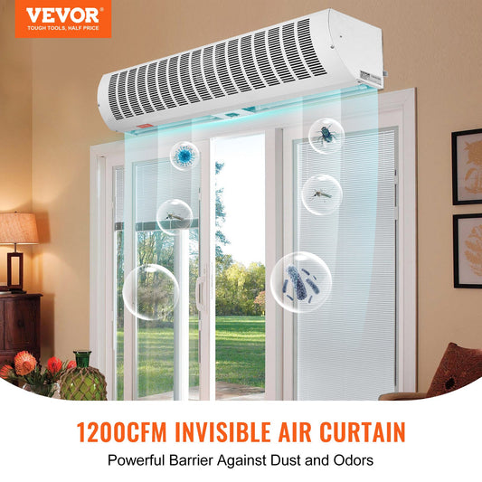 0.9m Commercial Indoor Air Curtain Super Power 2 Speeds 2038m3/h, UL Certified Wall Mounted Air Curtains for V952-SSFMJGLS36YCE0AT4V3