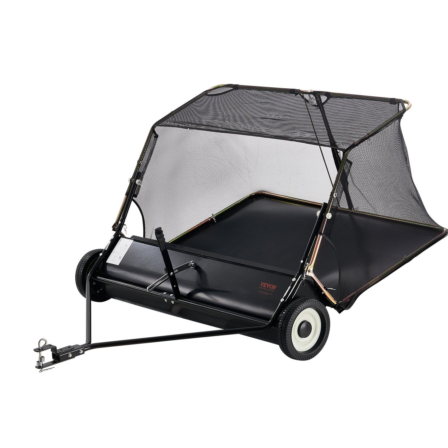 Tow-Behind Lawn Sweeper 132cm Leaf Yard Collector 26 cu.ft. Adjustable V952-TCSCPQSQHS26FYZTRV0