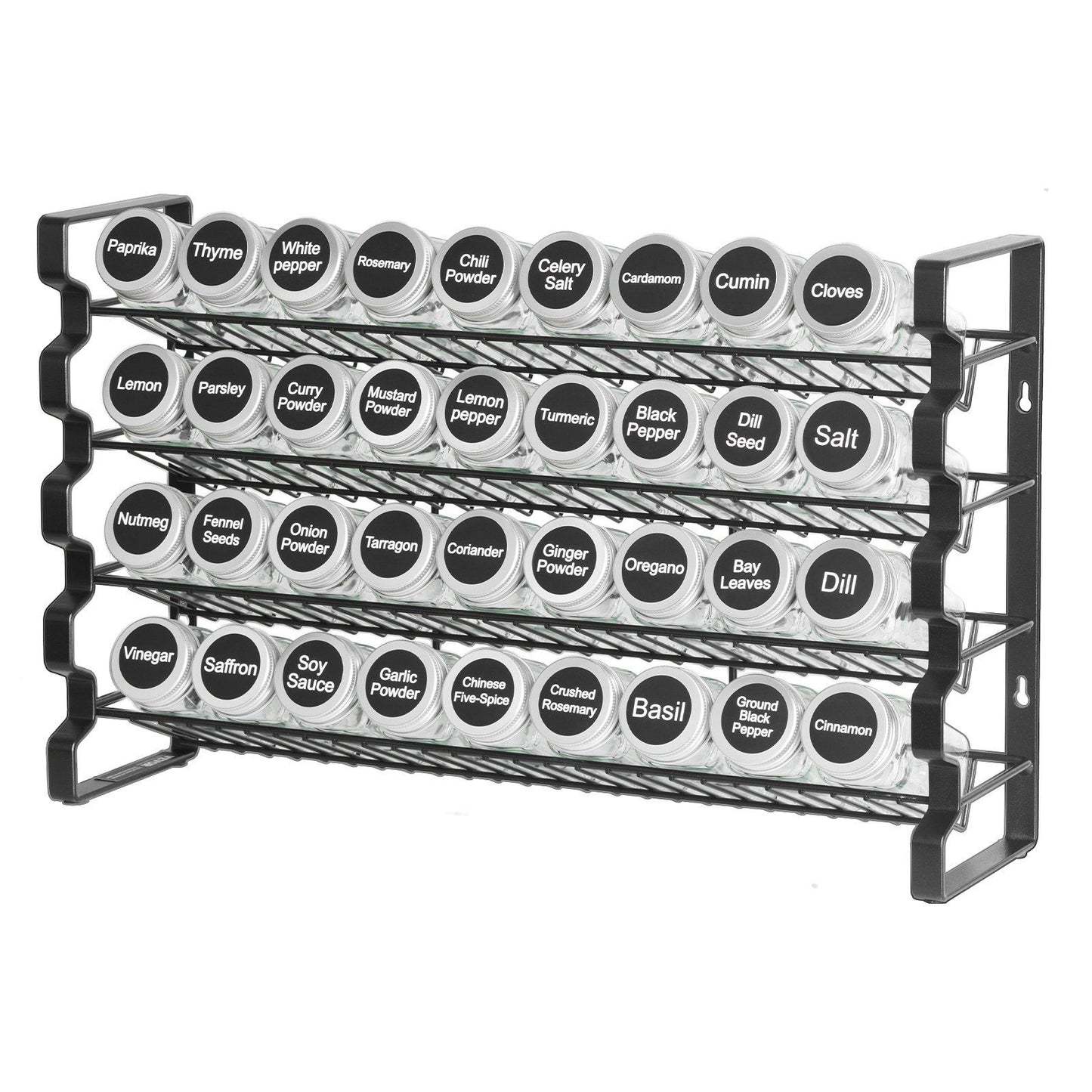 Spice Rack Organizer for Cabinet, Spice Organizer with 36 Empty Spice Jars, Lids, Spice Labels, and Funnel V952-TMSDLJTZCF36S586YV0
