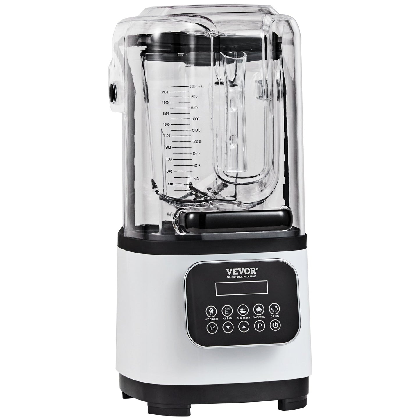 Professional Blender with Shield, Commercial Countertop Blenders, 2L Jar Blender Combo, Stainless Steel 9 V952-TSSBJ20L1600WCAX2V3