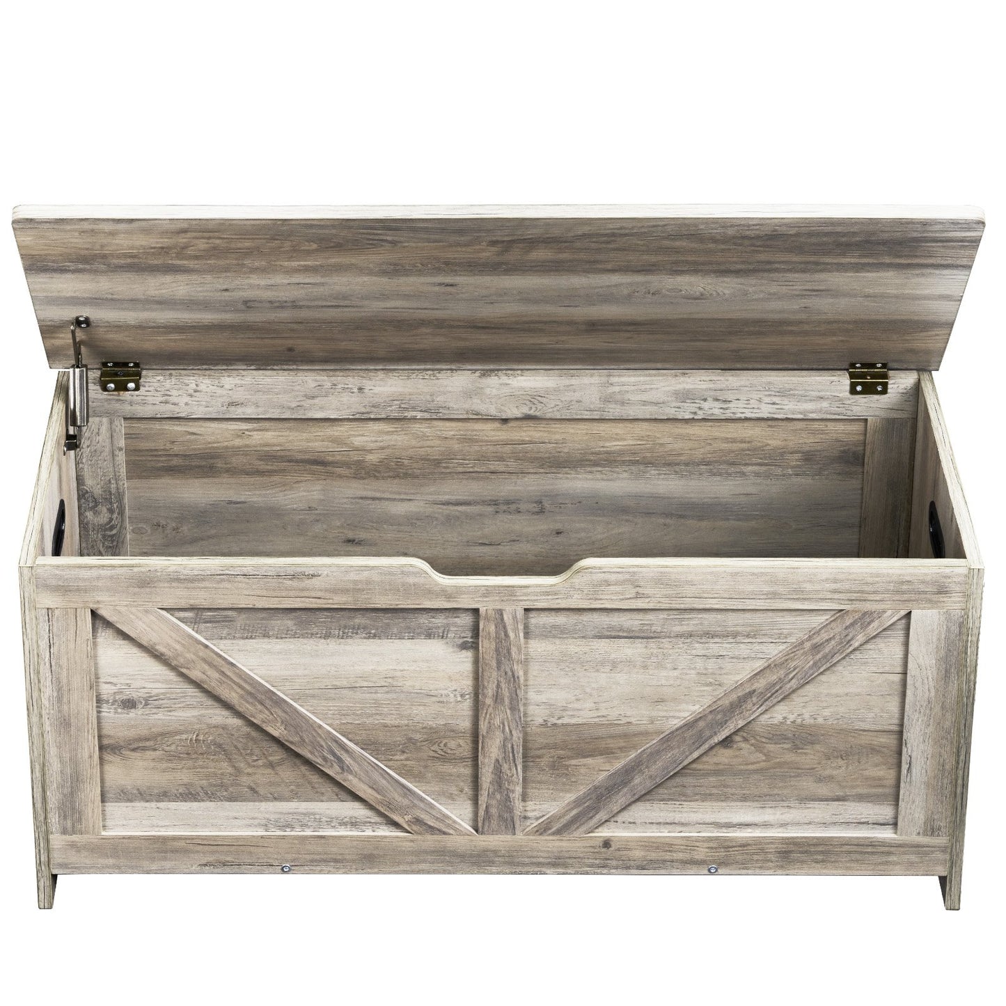 Kids Toy Storage Bench Wooden Toy Box Chest 38.98 x 15.55 x 18.9 in Gray V952-XTETCWDWHLBC7BJJOV0