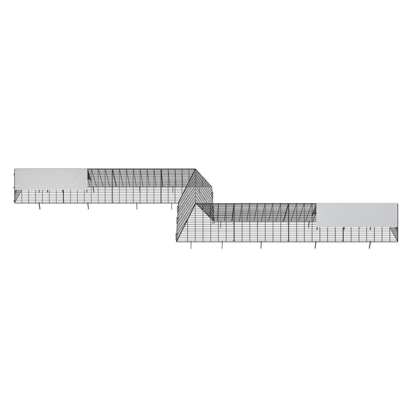 Chicken Tunnels, 729 x 200 x 61.5cm(LxWxH) Chicken Tunnels for Yard, Portable Chicken Tunnels for Outside V952-YJSD2TDGJKJ0DH00FV0