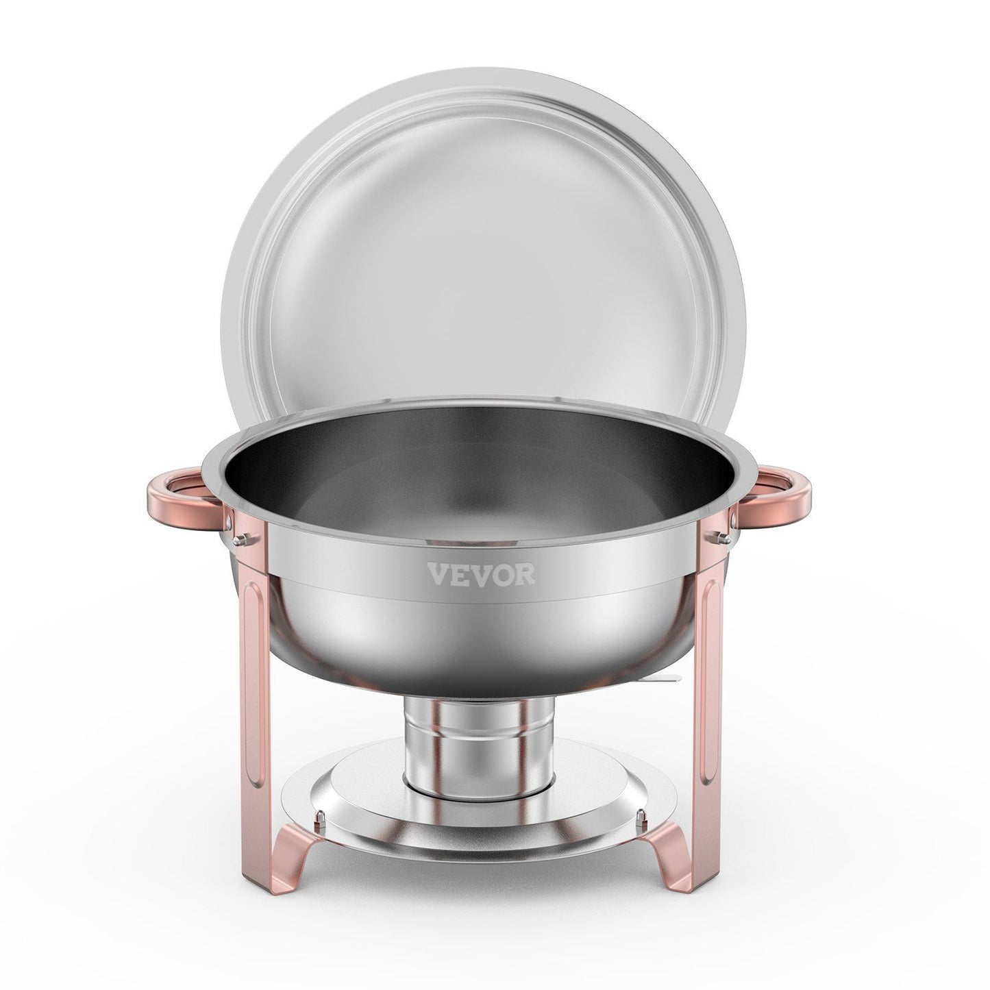 Chafing Dish Buffet Set, 5 Qt 4 Pack, Stainless Steel Chafer with 4 Full Size Pans, Round Catering Warmer V952-YXBXGSTGK4JTIXCAPV0
