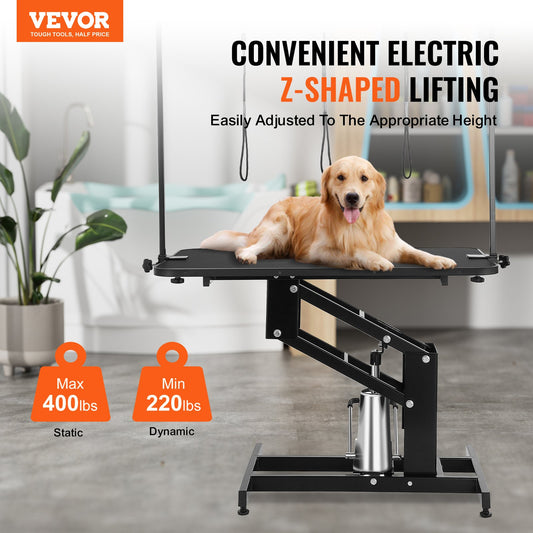 109cm Hydraulic Pet Grooming Table, Heavy Duty Dog Grooming Arm for Medium/ Small Dogs, Height Adjustable Dog V952-YYSJMRZ43INC3V0M1V0