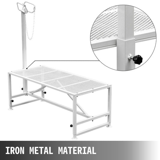 Livestock Stand 51x23 inches, Trimming Stand with Straight Head Piece, Goat Trimming Stand Metal Frame Sheep V952-YYZJJSCDLZBS00001V0