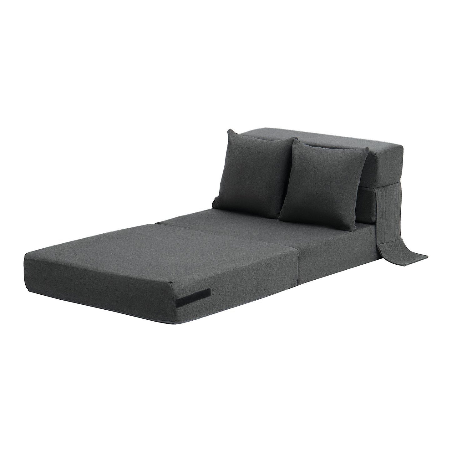 Folding Sofa Bed, 3-in-1 Foldable Couch Bed with 2 Pillows and Washable Cover, 25D High Density Memory Foam V952-ZDSFDDZSFSINLMIP6V0