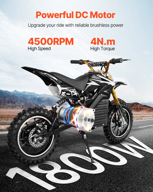1800W Electric Brushless DC Motor 48V 4500rpm Motor for E-Bike Dirt Bike V952-ZLWSDJTJ1800MU0S6V9