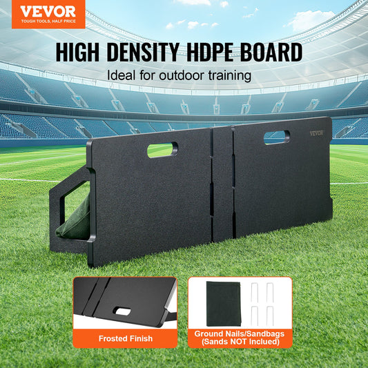 Soccer Rebounder Board, 45"X13" Portable Soccer Wall with 2 Angles Rebound, Foldable HDPE Kickback Rebound V952-ZQHDBHDPEL45RXNTKV0