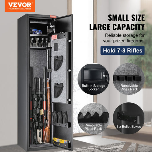Gun Safe Rifle Safe with Digital Keypad & Lock 5 Rifles Storage Cabinet V952-ZQJDSX78ZZW99Q44OV9