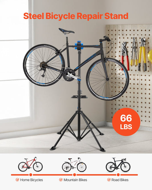 Bike Repair Stand, 29.9 kg Heavy-duty Bicycle Work Stand with 835-1440 mm Adjustable Height & Magnetic Tool V952-ZXCWXZJGZLDSWCEYJ001V0