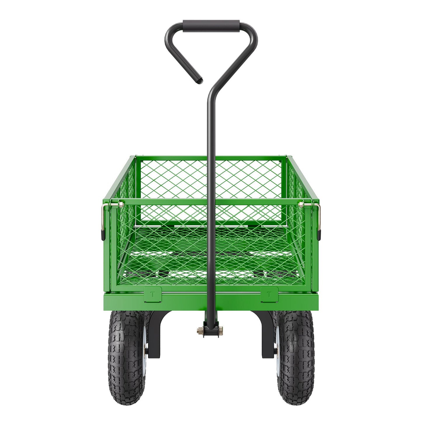 900 Lbs Steel Garden Cart on Wheels, Heavy Duty Pullable Garden Wagon Yard Cart, Outdoor Metal Utility Wagon V952-ZXHYTCLS900BG0TN3V0