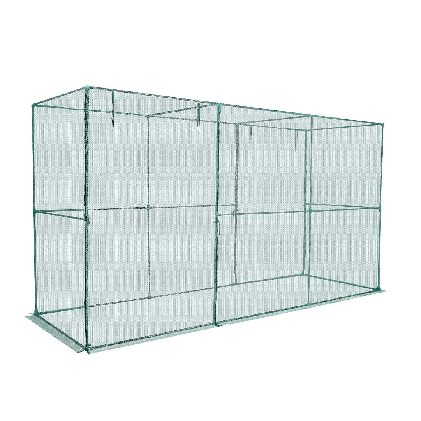 Crop Cage, 3.56 x 1.2 x 1.94 m Plant Protection Tent with Zippered Door, Wind-Resistant Tall Crop Cage, Easy V952-ZZBHZ1PCS144OHU8N001V0