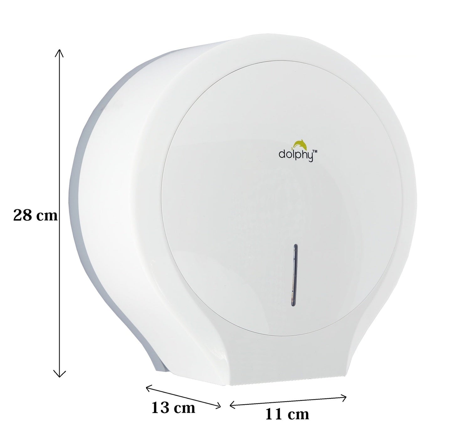 CLASSIC Jumbo Toilet Paper Roll Dispenser - White V959-DTPR0009