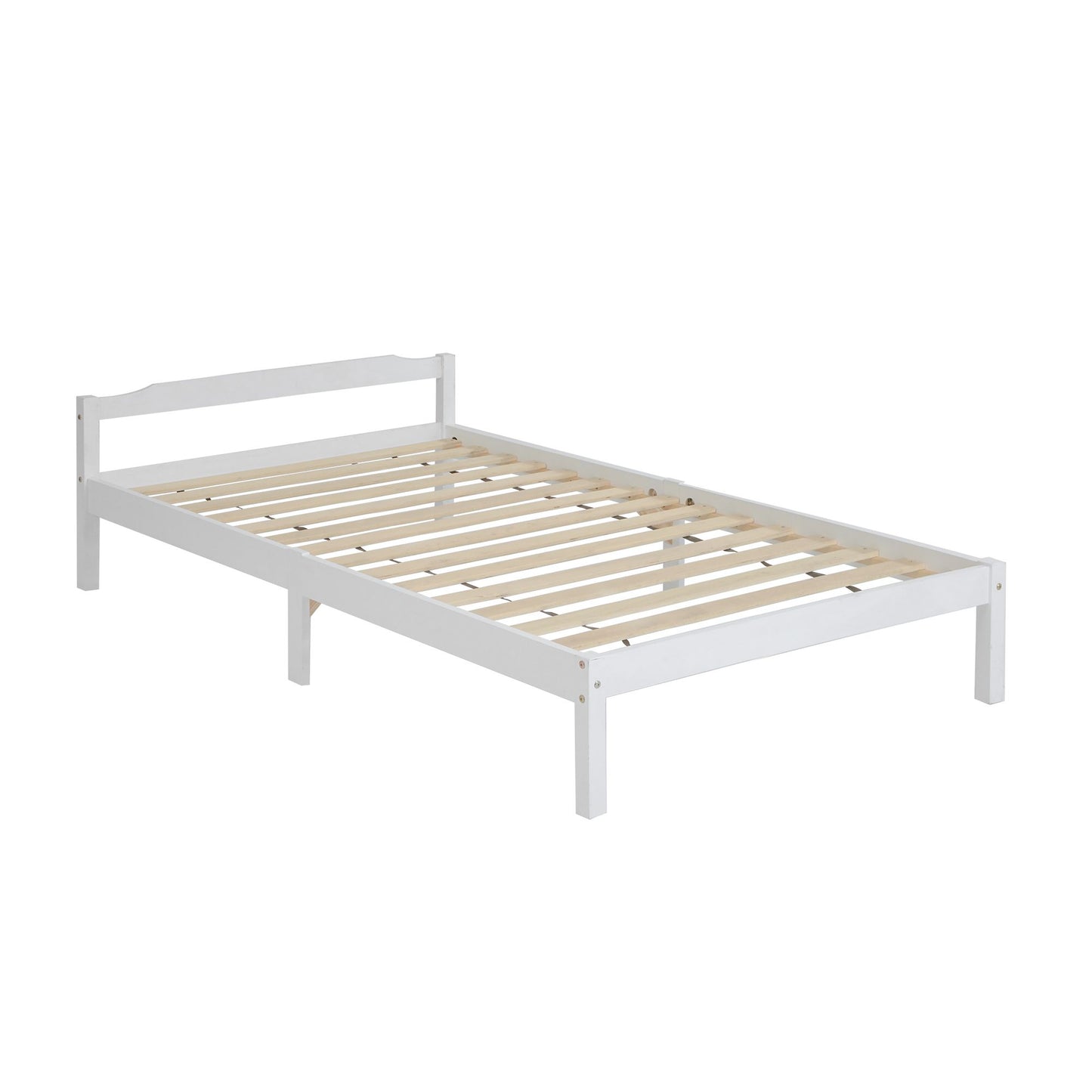 Artiss Bed Frame King Single Size Wooden White LEXI WBED-C-001KS-107-WH