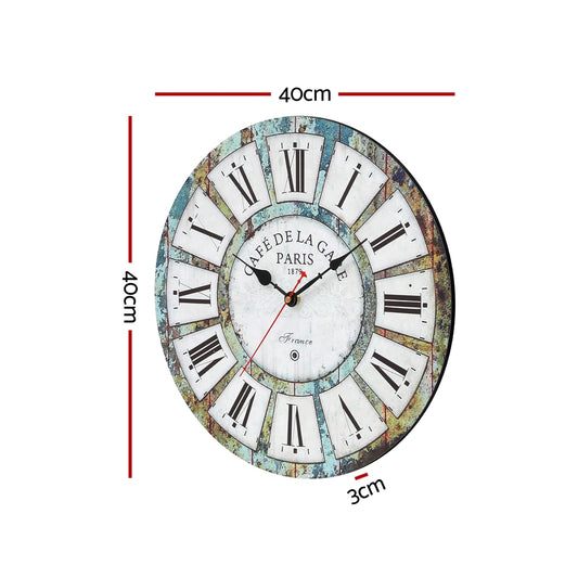 Artiss 40CM Wall Clock Rustic Design WC-40-UV