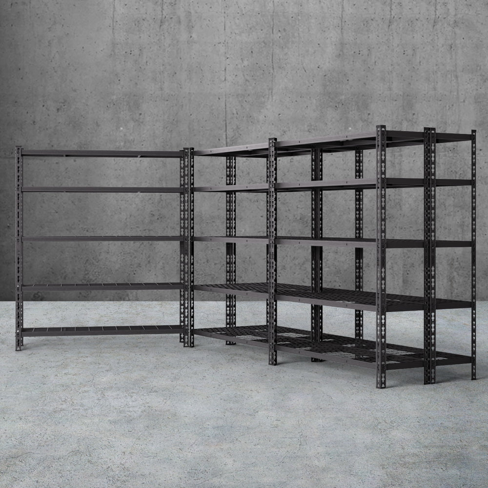 5 x 1.8M Giantz Garage Shelving Warehouse Rack WR-E-12X18-GDX5