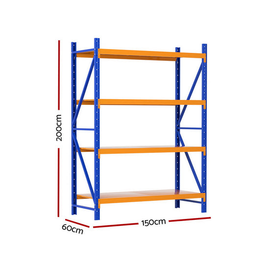 Giantz 2Mx1.5M Warehouse Shelving Garage Rack WR-F-20150-200BO-ABC