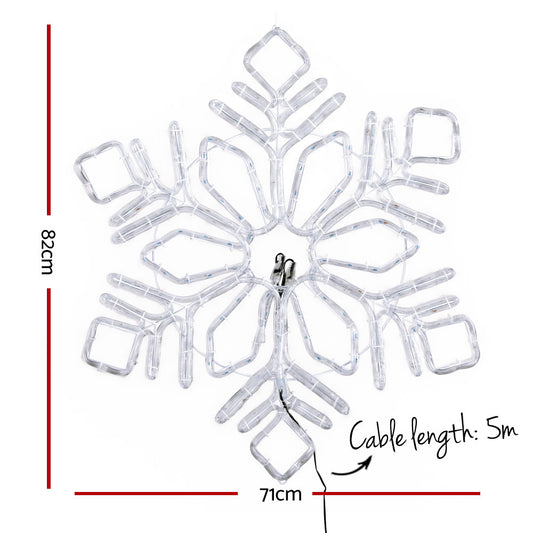 0.82M Christmas Lights 304 LED Snow Motif Light Decorations Jingle Jollys XMAS-MOT-D-SNOW-MC