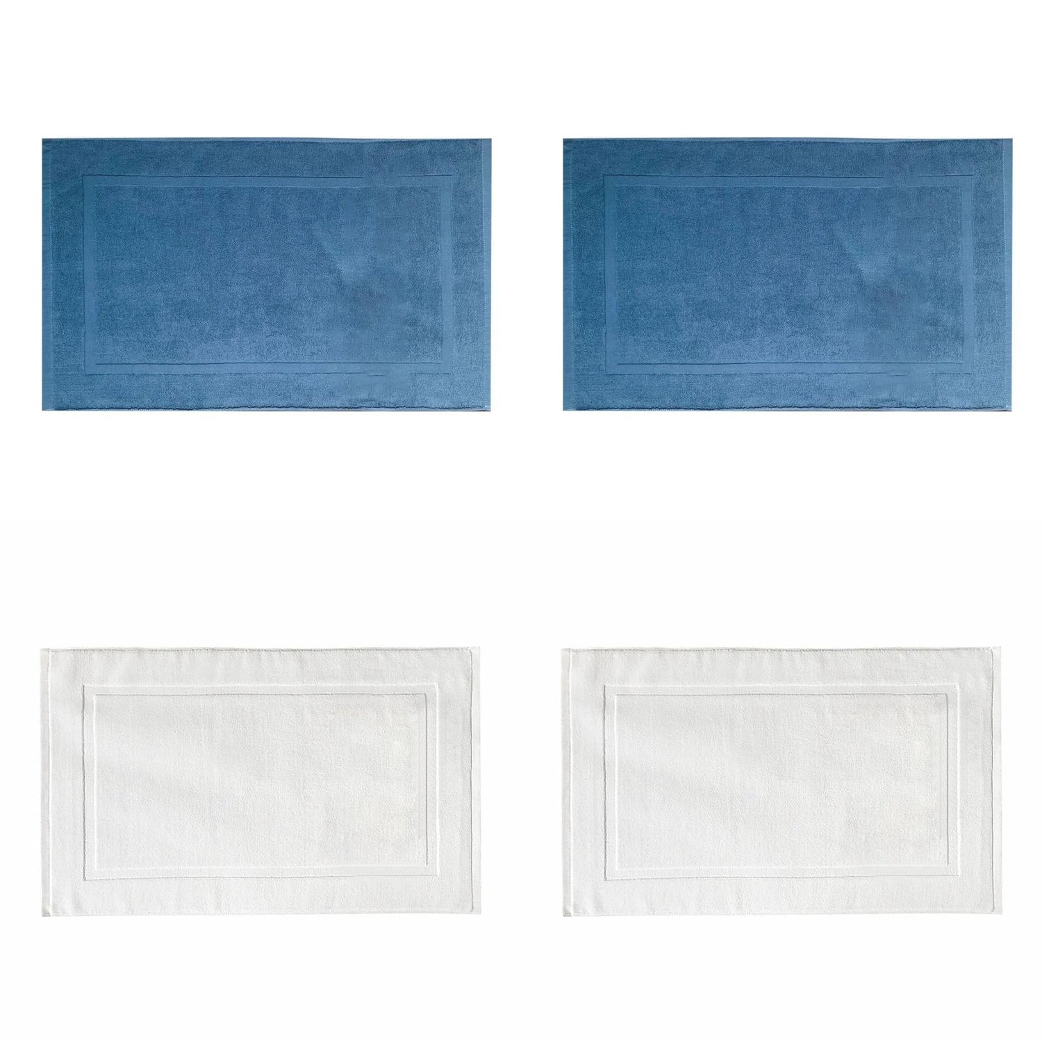 Premium absorbent cotton bath mats and bathroom rugs
