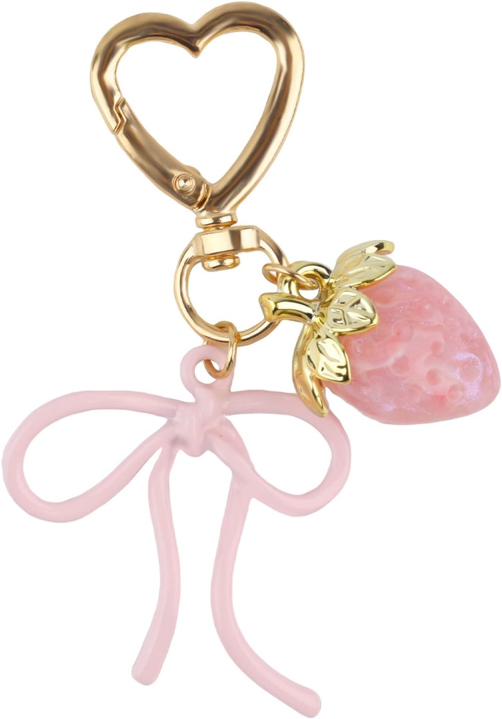 Premium decorative strawberry keychain and handbag charm