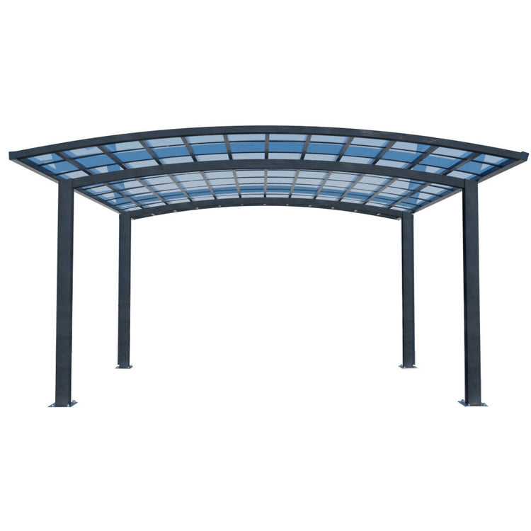 Premium arched double carport and outdoor shade structure
