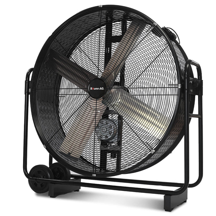 Heavy-duty commercial mobile floor fan