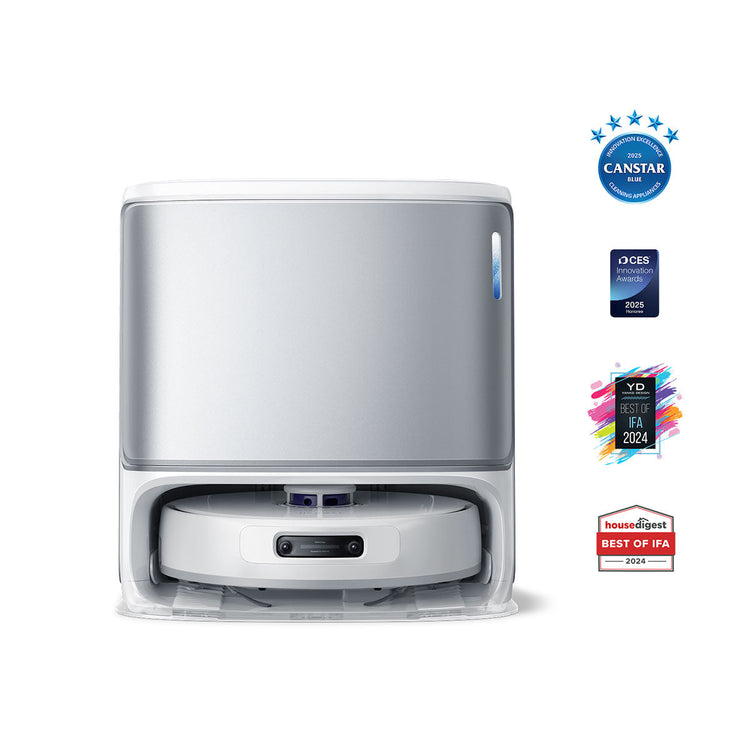 Premium self-washing and self-emptying robotic vacuum cleaner