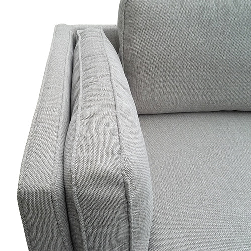 3 Seater Sofa Beige Fabric Modern Lounge Set for Living Room Couch with Wooden Frame V43-SOF-YOKBG3S